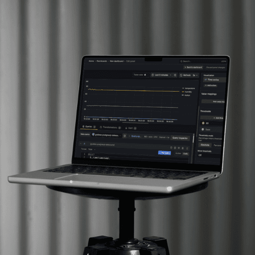 IoT-based Temperature, Humidity & Motion Monitoring System image