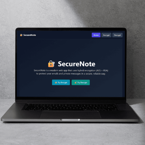 SecureNote: Web App for Hybrid Encrypted Messaging image